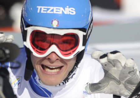 Innerhofer az alpesi sí világbajnokságon a szuper-G befutója után