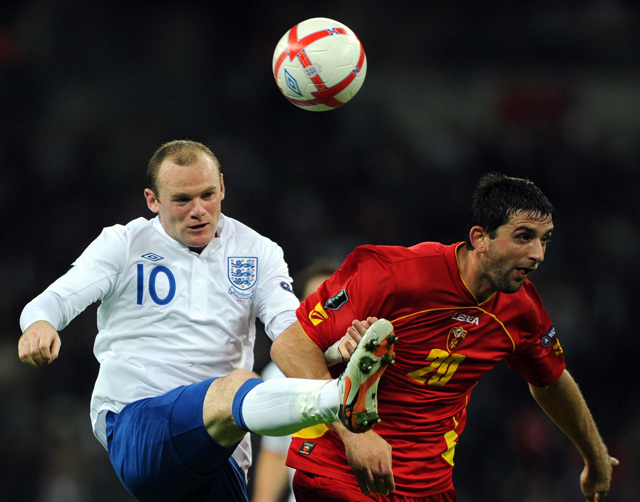 Rooney és Dzudovic párharca - Fotó: AFP