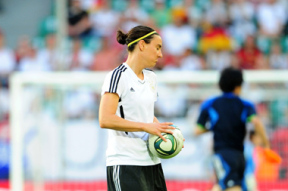 Birgit Prinz, a német női labdarúgó-válogatott játékosa.