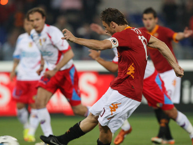 Francesco Totti a Catania ellen