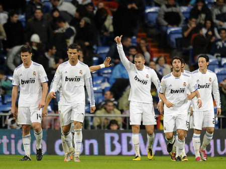 A Real Madrid játékosai a Levante ellen
