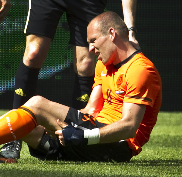 Robben sérülést szenvedett a Magyarország elleni barátságos válogatott mérkőzésen.