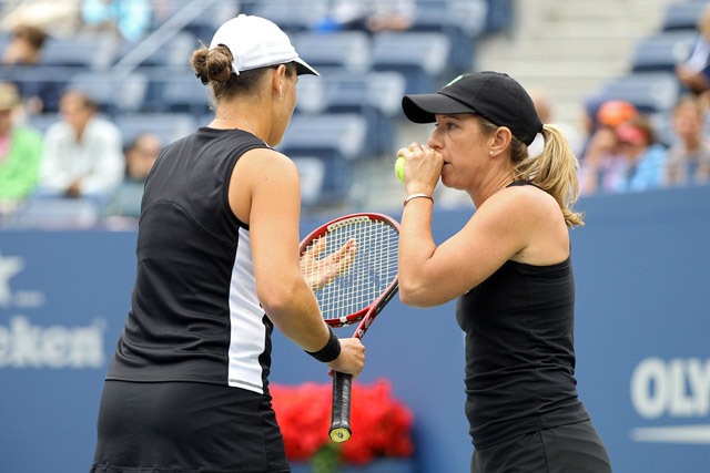 Liezel Huber és Lisa Raymond a US Open női páros döntőjében