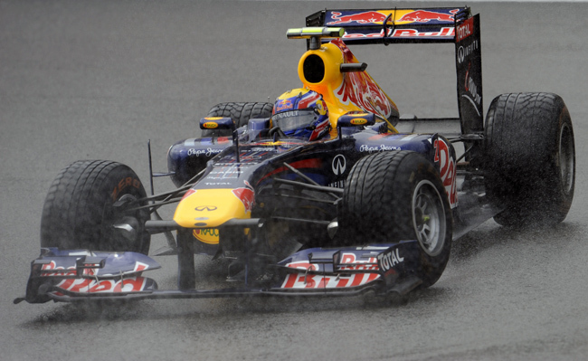 Az ausztrál Mark Webber nyerte a Forma-1-es Belga Nagydíj harmadik szabadedzését - Fotó: AFP