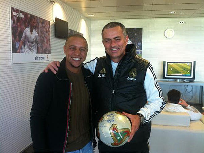 Roberto Carlos és Mourinho