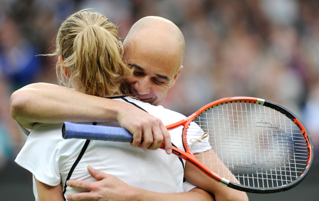 Andre Agassi és Steffi Graf - Fotó: AFP
