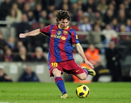 Lionel Messi 10 éve áll a Barcelona alkalmazásában.