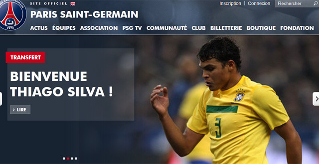 Thiago Silva a Paris Saint-Germainbe igazolt