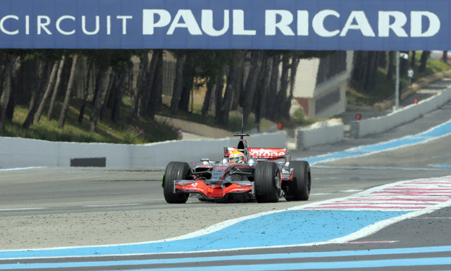Lewis Hamilton a 2008-as Francia Nagydíj időmérőjén 