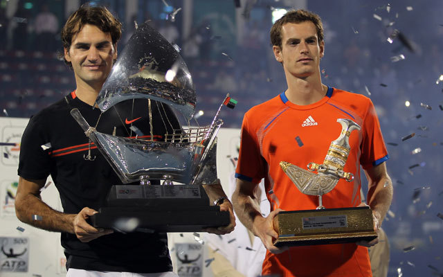 Murray (j) szerint Federer (b) kemény pályán megállíthatatlan - Fotó: AFP