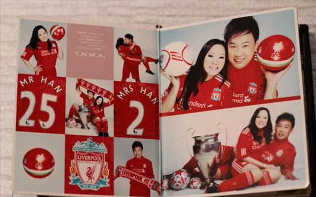 Egy szingapúri pár, Mr. és Mrs Han olyannyira fanatikus szurkolói a Liverpoolnak, hogy esküvőjüket is a Mersey-parti klub ihlette. 