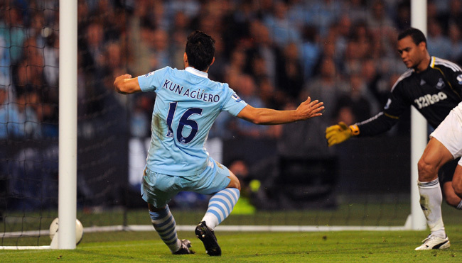 Agüero góllal debütált új csapatában - Fotó: AFP