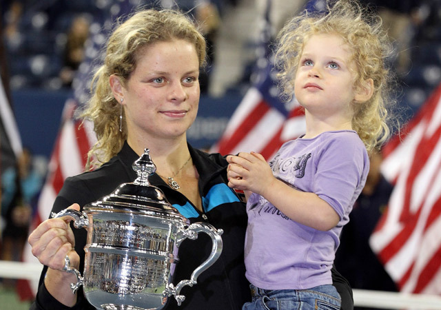 Kim Clijsters visszatérése után US Open-és Australian Open-győzelmet ünnepelhetett 