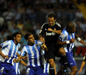 Ricardo Carvalho a Málaga-Real Madrid mérkőzésen