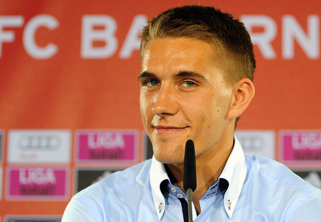 Nils Petersen, a Bayern München csatára, akit a klub az Energie Cottbustól igazolt le 2011 májusában
