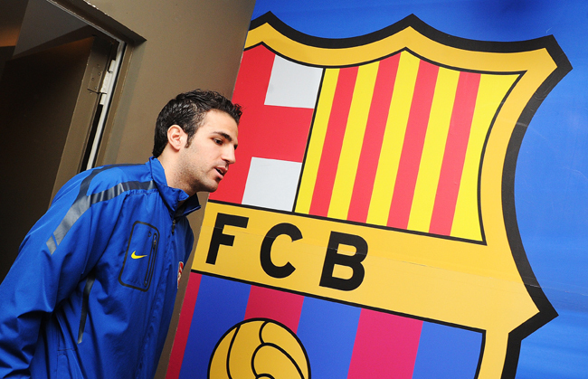 Fábregas ismét Barcelonában - Fotó: AFP
