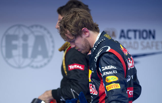 Vettel nem tartotta be az utasítást - Fotó: AFP