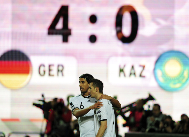 Sami Khedira és Miroslav Klose