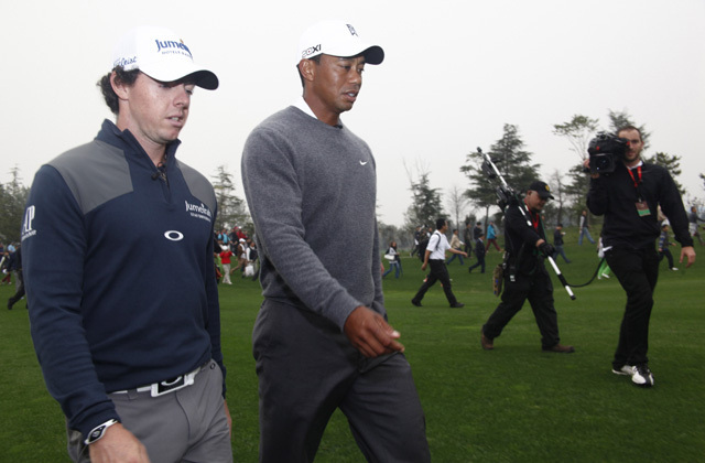 Mellettem az utódom, kérdezheti a Nike első igazi "golfarca", Tiger Woods - Fotó: Hong Wu/Getty Images