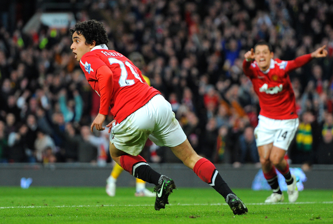 Fábio gólöröme a Manchester United-Arsenal FA-kupa negyeddöntőben 2011 márciusában