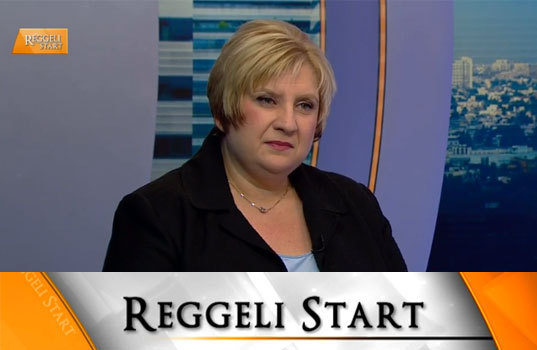 Tiszeker Ágnes a Digisport Reggeli Start című műsorában
