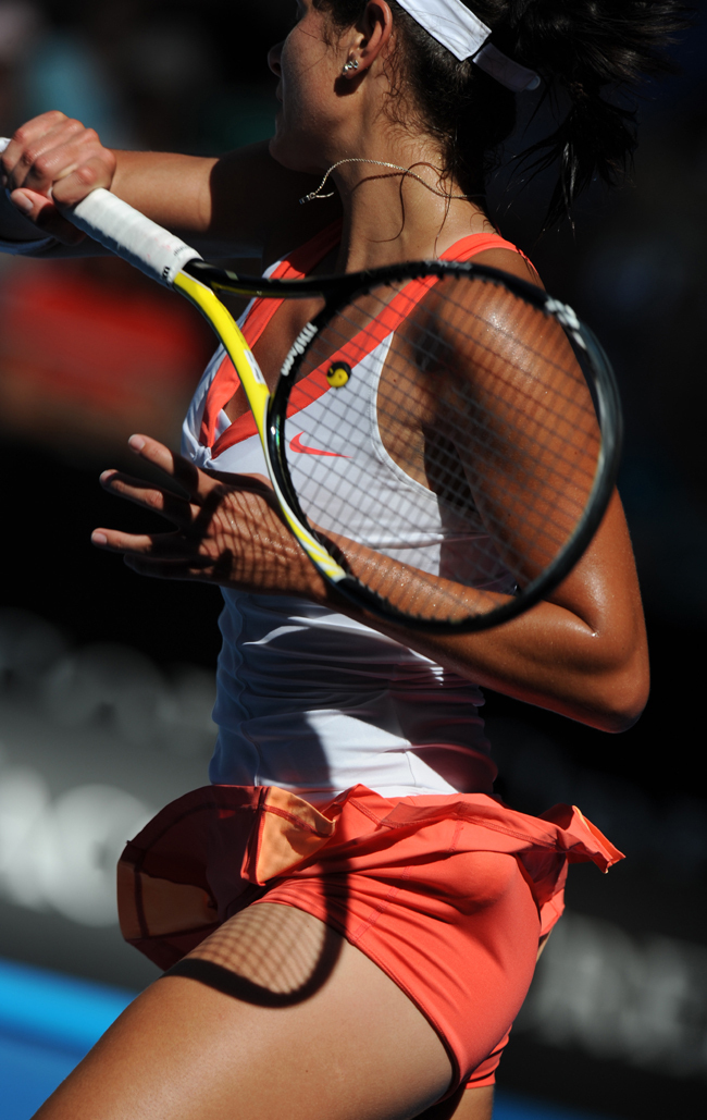 Julia Görges a Marija Sarapova elleni mérkőzésen az Australian Open harmadik fordulójában