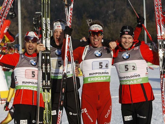A norvég váltó sorozatban harmadszor nyerte meg a világbajnoki váltó versenyt - Fotó:rtvslo.si
