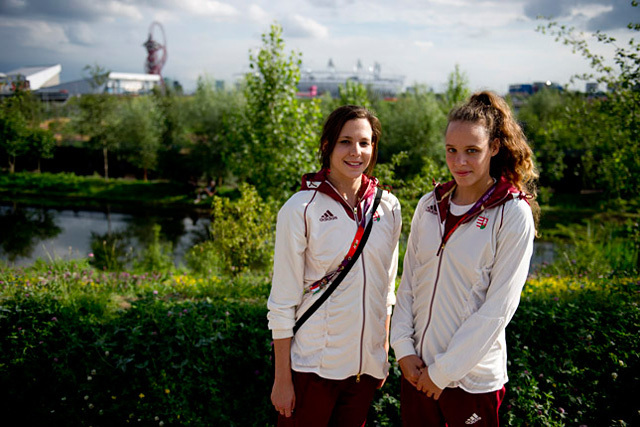 Czékus Eszter és Kiss Szofi Londonban az olimpián 2012-ben.