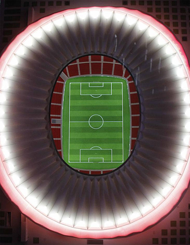 Az Atlético Madrid stadionjának látványterve 