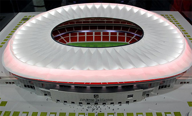Atlético Madrid új stadionjának makettje 