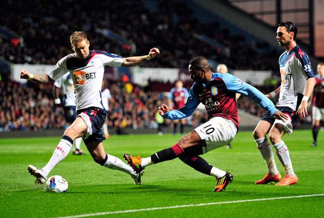 Aston Villa-Bolton (1-2) mérkőzés a Premier League-ben 