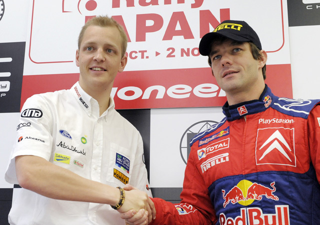 Mikko Hirvonen és Sébastien Loeb fognak kezet a 2008-as Japán Ralin
