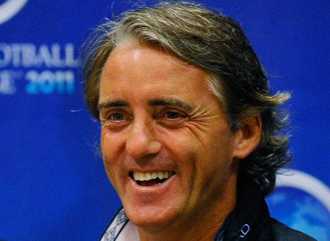 Roberto Mancini hosszú távra tervez - Fotó: AFP