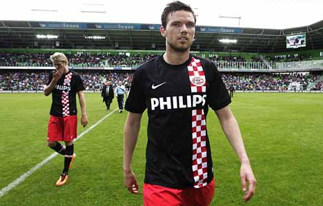 PSV játékosok bánata - Fotó: www.voetball.nl