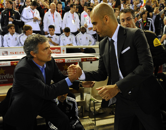 Mourinho és Guardiola egymás ellen - Fotó: AFP