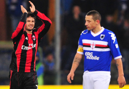 Pato gólöröme a Sampdoria-Milan Coppa Italia mérkőzésen 2011-ben