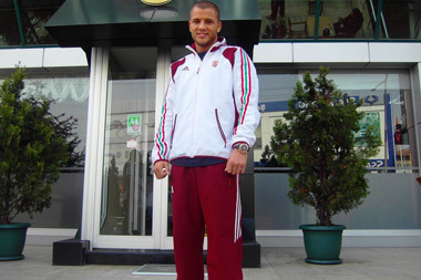 Bacskai Balázs 69 kilós ökölvívó a trabzoni olimpiai kvalifikációs tornán 