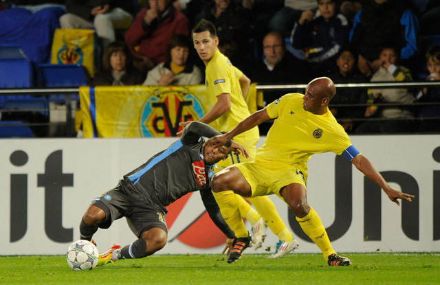 A Bajnokok Ligája A jelű kvartettjében a Villarreal utolsó mérkőzését is elveszítette, a Napolitól kapott ki hazai pályán 2-0-ra, így nulla ponttal zárt a a csoportkört. 