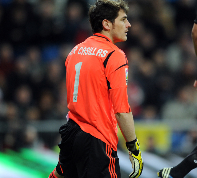 Iker Casillas, a Real Madrid kapusa a Valencia elleni kupanegyeddöntő visszavágóján 