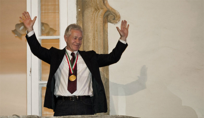 Dr. Mezey György, a Videoton vezetőedzője a székesfehérvári díjátadón 