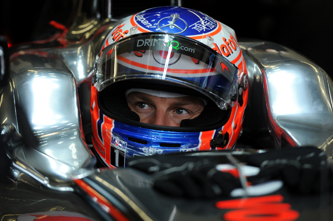 Jenson Button, a McLaren Mercedes pilótája