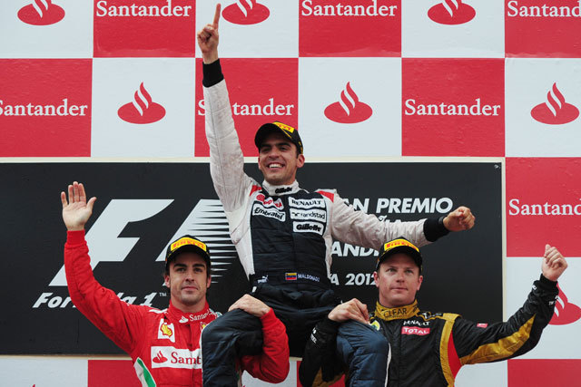 Maldonado élete legnagyobb sikere felé tekintget - Fotó: AFP