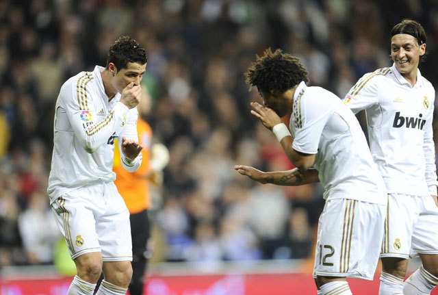 Ronaldo és Marcelo gólöröme