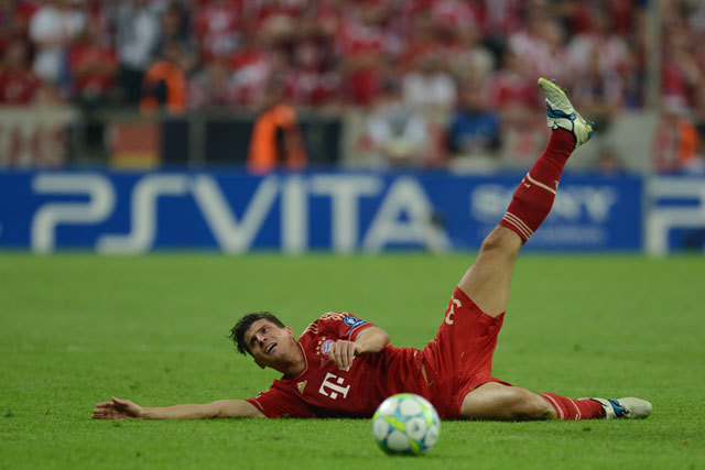 Mario Gómez fizikai ereje nem érvényesült a mérkőzésen - Fotó: AFP
