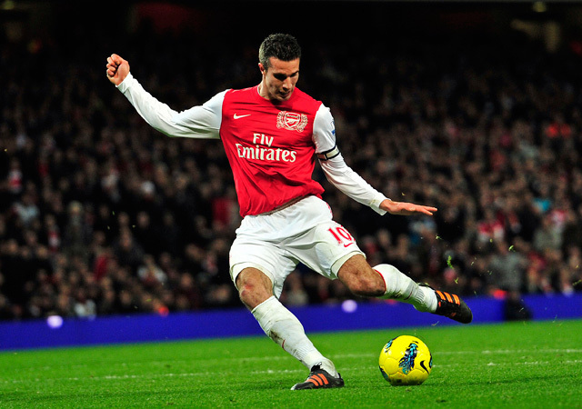 Robin van Persie az Arsenal mérkőzésén a Premier League-ben 2011-ben.
