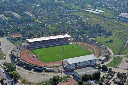 A DVTK stadionja egyelőre korszerűtlen - Fotó: boon.hu
