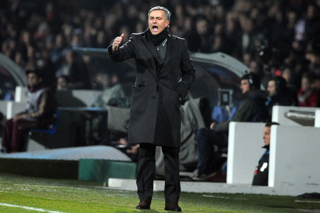Mourinho a Lyon ellen - Fotó: AFP