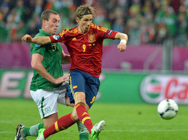 Torres az Eb eddig két gólnál jár, mindkettőt az írek ellen szerezte / AFP 