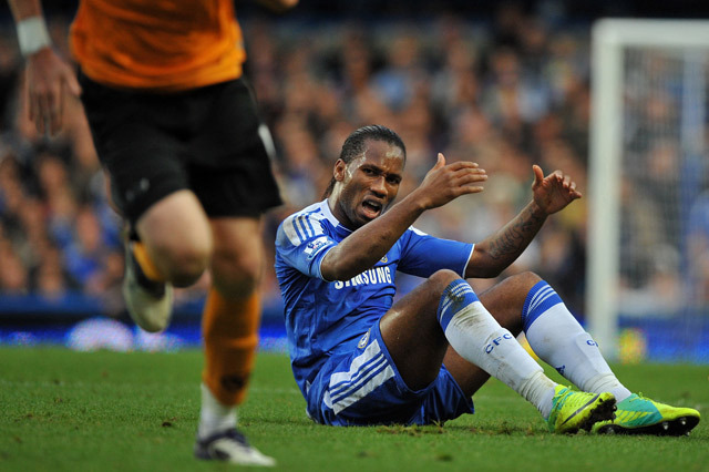 Didier Drogba a Chelsea Wolverhampton elleni mérkőzésén