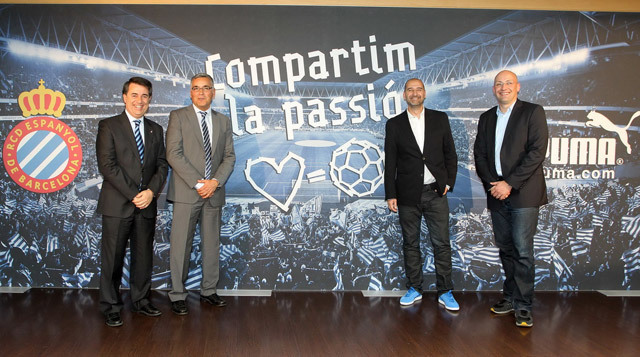 A Puma és az Espanyol képviselői a két fél közötti megállapodást követően